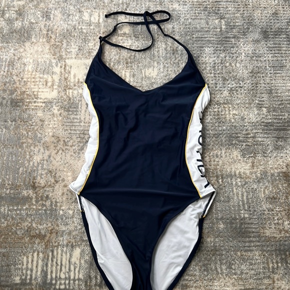 Nautica Other - NWT NAUTICA BLUE AND WHITE ONE PIECE SHAPE ENHANCING SWIMSUIT